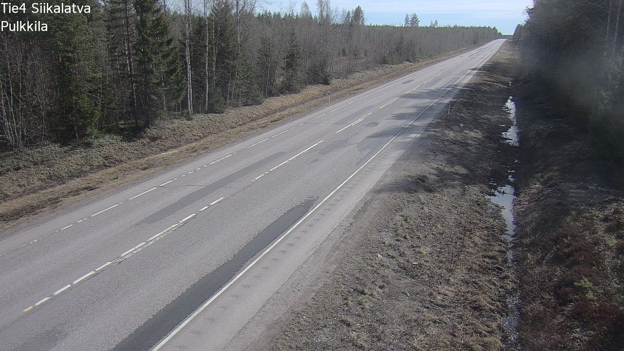 Weather Camera Image Road 4 Siikalatva, Pulkkila, Siikalatva, Pohjois-Pohjanmaa