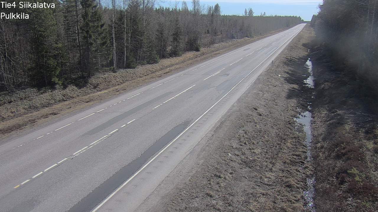 Weather Camera Image Road 4 Siikalatva, Pulkkila, Siikalatva, Pohjois-Pohjanmaa