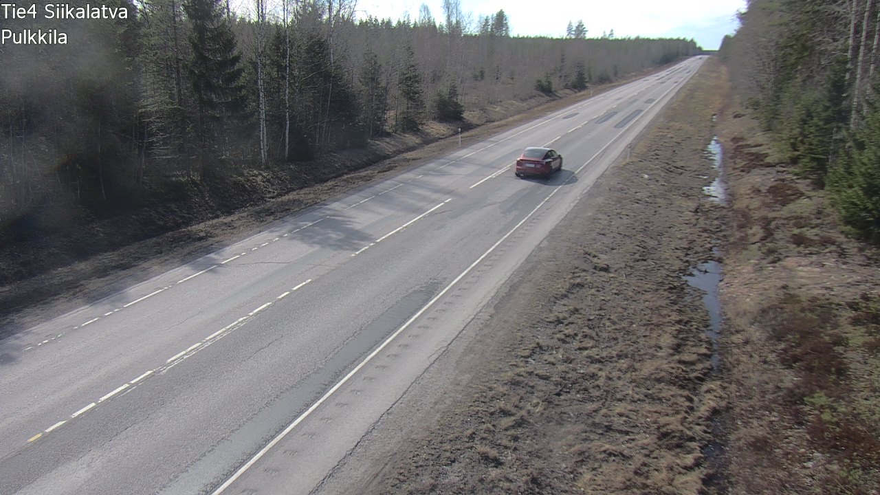 Weather Camera Image Road 4 Siikalatva, Pulkkila, Siikalatva, Pohjois-Pohjanmaa