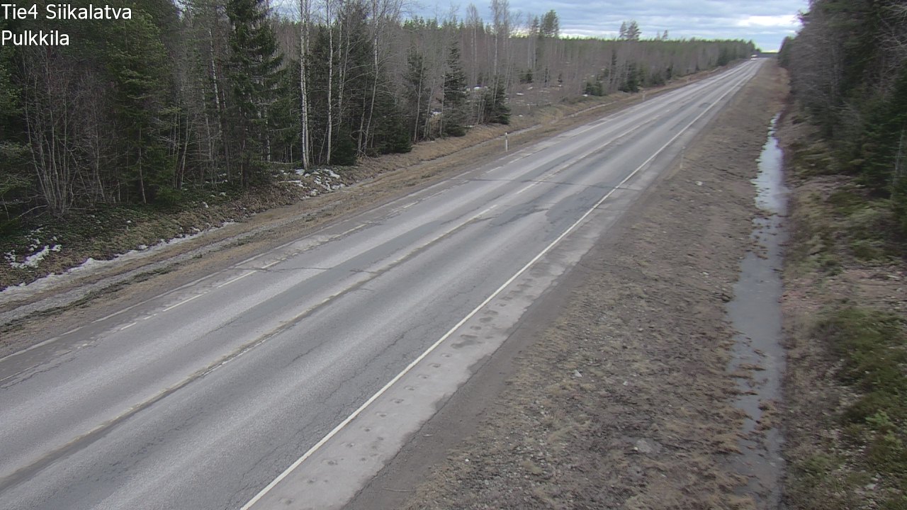 Weather Camera Image Road 4 Siikalatva, Pulkkila, Siikalatva, Pohjois-Pohjanmaa