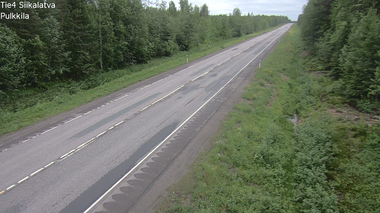 Weather Camera Image Väg 4 Siikalatva, Pulkkila, Siikalatva, Pohjois-Pohjanmaa