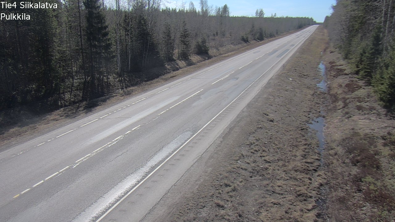 Weather Camera Image Road 4 Siikalatva, Pulkkila, Siikalatva, Pohjois-Pohjanmaa