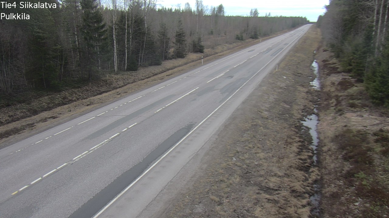 Weather Camera Image Väg 4 Siikalatva, Pulkkila, Siikalatva, Pohjois-Pohjanmaa