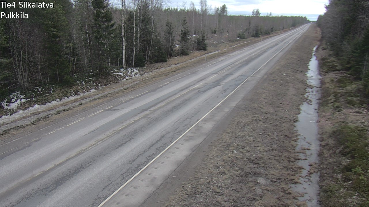 Weather Camera Image Road 4 Siikalatva, Pulkkila, Siikalatva, Pohjois-Pohjanmaa
