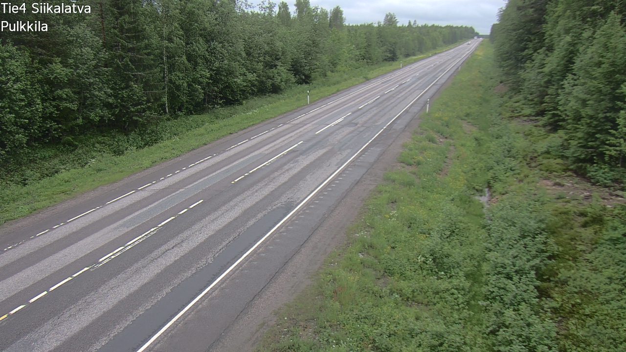 Weather Camera Image Väg 4 Siikalatva, Pulkkila, Siikalatva, Pohjois-Pohjanmaa