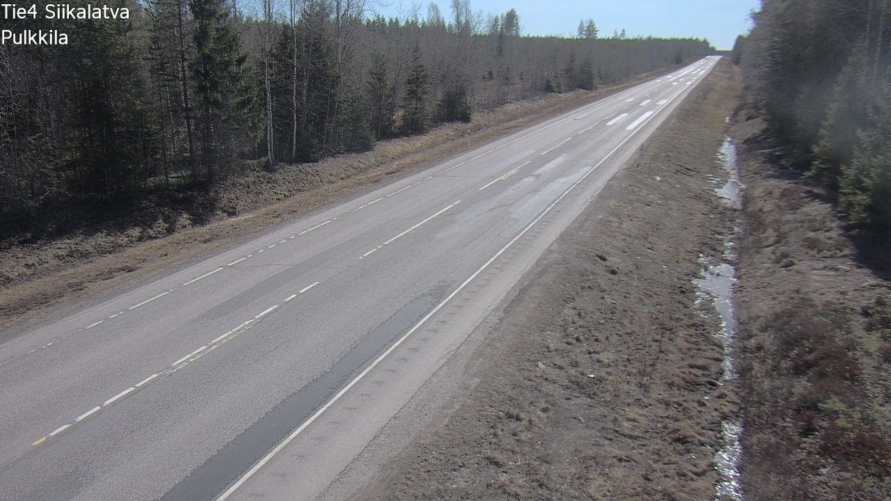 Weather Camera Image Road 4 Siikalatva, Pulkkila, Siikalatva, Pohjois-Pohjanmaa
