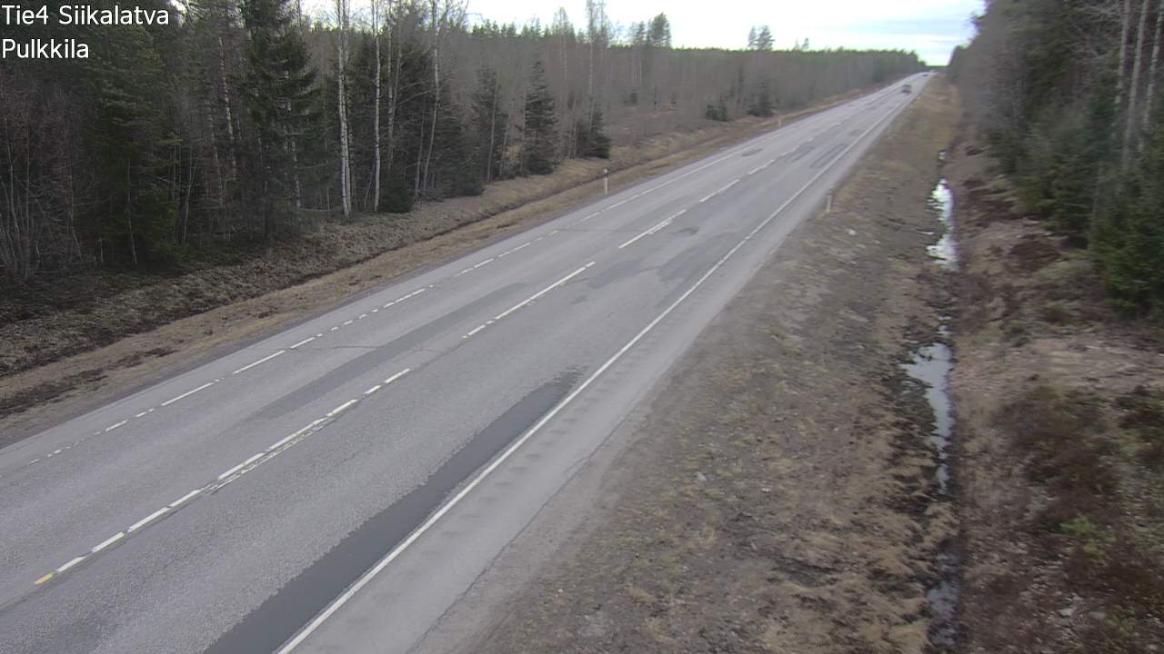 Weather Camera Image Väg 4 Siikalatva, Pulkkila, Siikalatva, Pohjois-Pohjanmaa