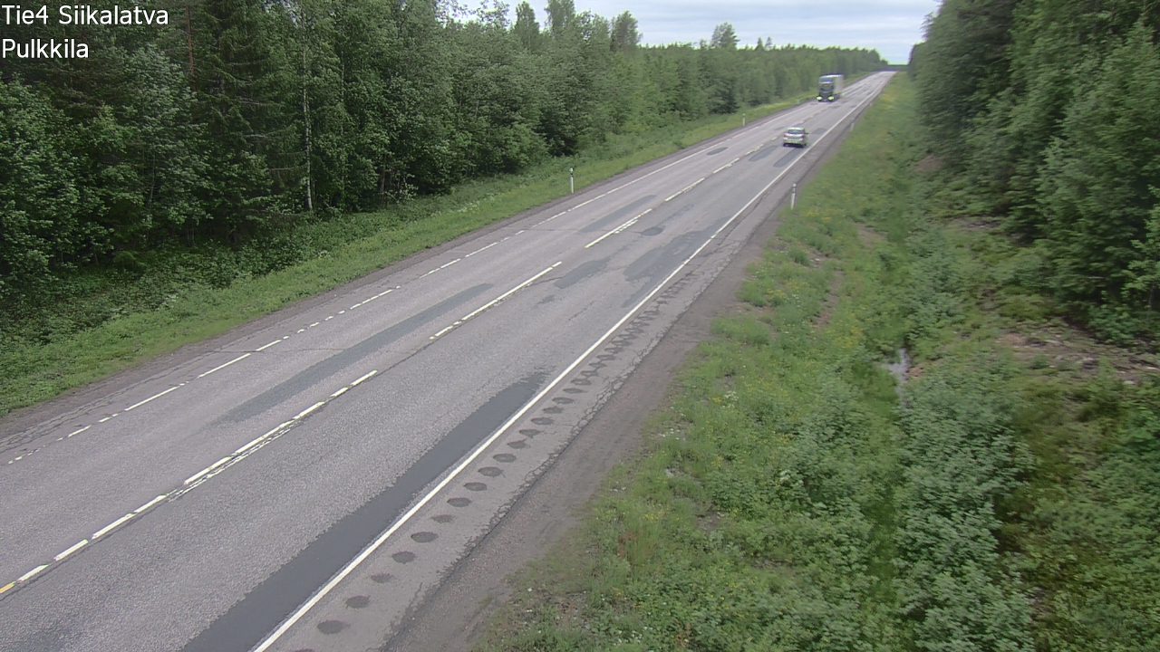 Weather Camera Image Väg 4 Siikalatva, Pulkkila, Siikalatva, Pohjois-Pohjanmaa