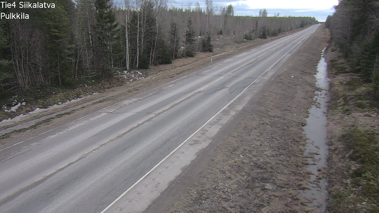 Weather Camera Image Road 4 Siikalatva, Pulkkila, Siikalatva, Pohjois-Pohjanmaa