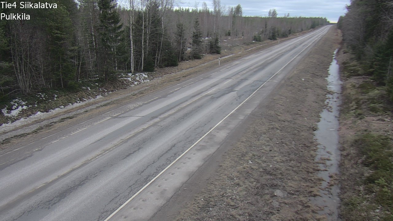 Weather Camera Image Road 4 Siikalatva, Pulkkila, Siikalatva, Pohjois-Pohjanmaa