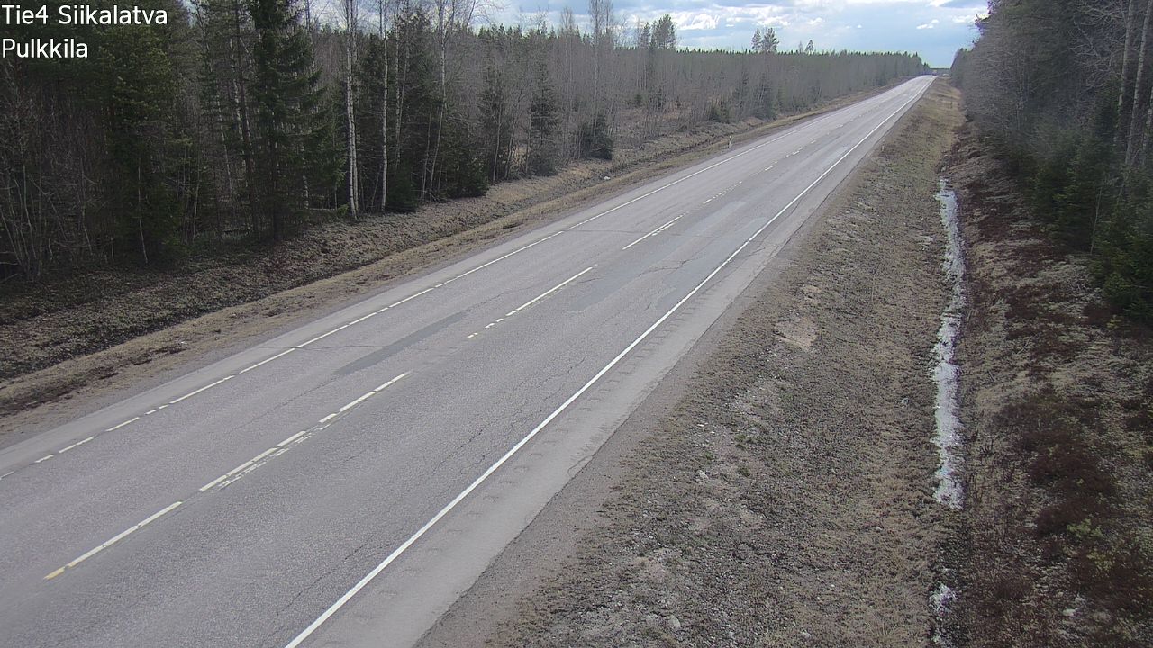 Weather Camera Image Road 4 Siikalatva, Pulkkila, Siikalatva, Pohjois-Pohjanmaa