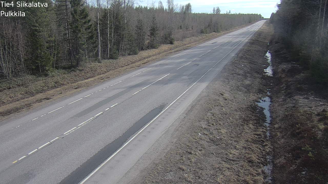 Weather Camera Image Road 4 Siikalatva, Pulkkila, Siikalatva, Pohjois-Pohjanmaa