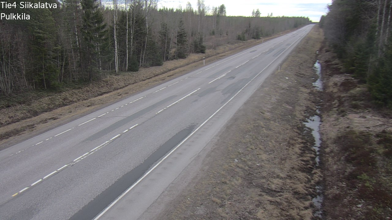Weather Camera Image Väg 4 Siikalatva, Pulkkila, Siikalatva, Pohjois-Pohjanmaa