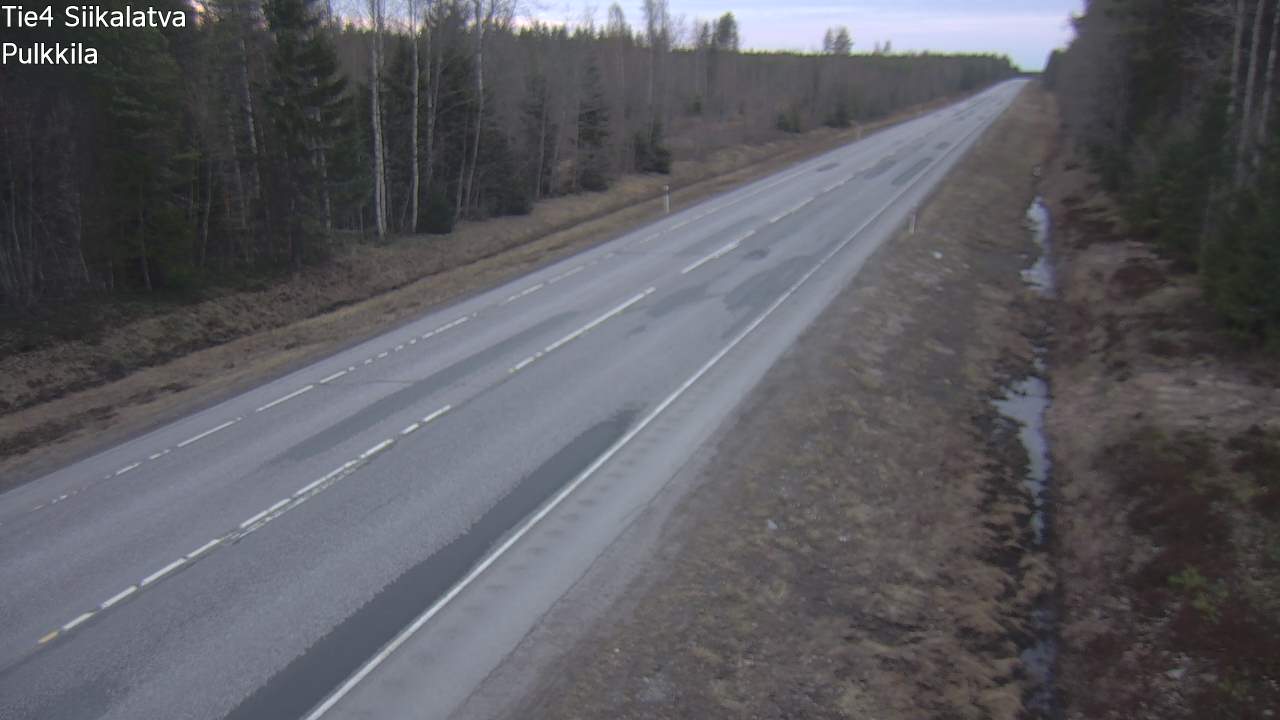 Weather Camera Image Road 4 Siikalatva, Pulkkila, Siikalatva, Pohjois-Pohjanmaa
