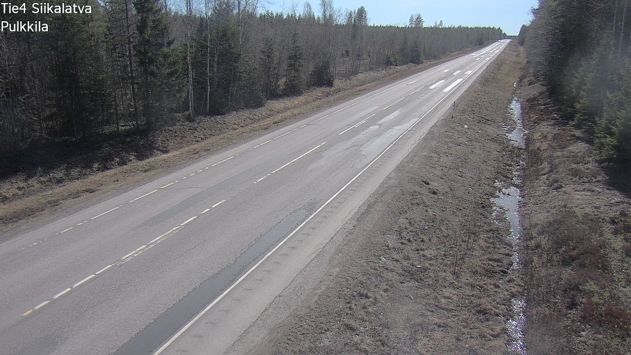 Weather Camera Image Road 4 Siikalatva, Pulkkila, Siikalatva, Pohjois-Pohjanmaa