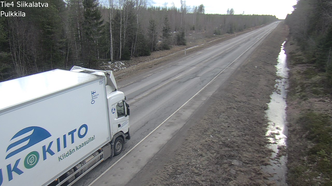 Weather Camera Image Road 4 Siikalatva, Pulkkila, Siikalatva, Pohjois-Pohjanmaa