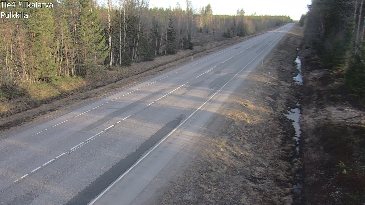 Weather Camera Image Road 4 Siikalatva, Pulkkila, Siikalatva, Pohjois-Pohjanmaa