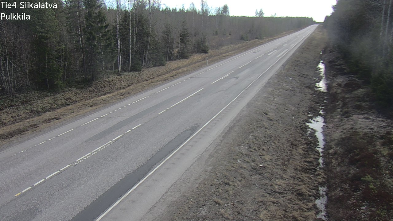 Weather Camera Image Road 4 Siikalatva, Pulkkila, Siikalatva, Pohjois-Pohjanmaa