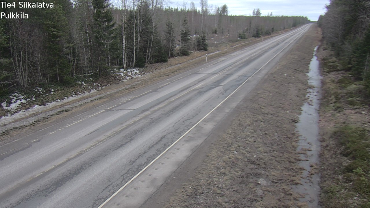 Weather Camera Image Road 4 Siikalatva, Pulkkila, Siikalatva, Pohjois-Pohjanmaa