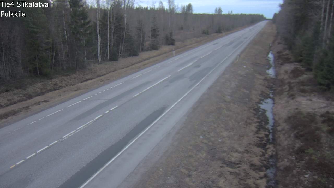 Weather Camera Image Road 4 Siikalatva, Pulkkila, Siikalatva, Pohjois-Pohjanmaa