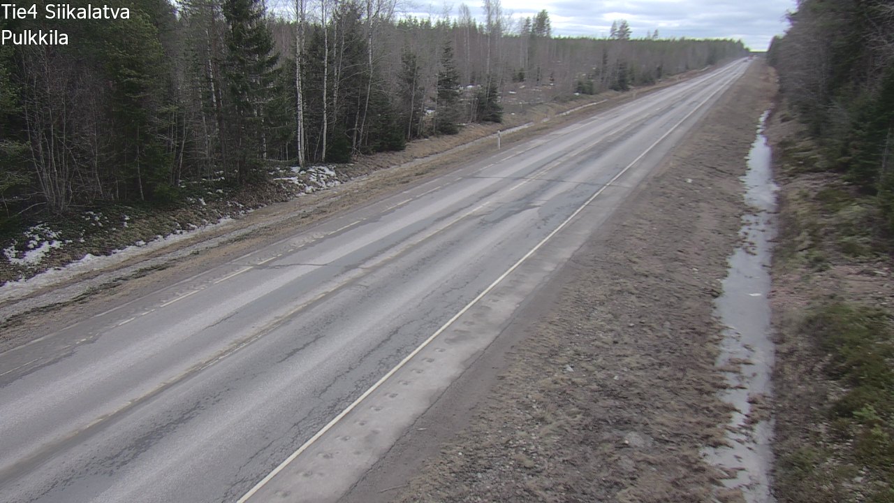 Weather Camera Image Road 4 Siikalatva, Pulkkila, Siikalatva, Pohjois-Pohjanmaa