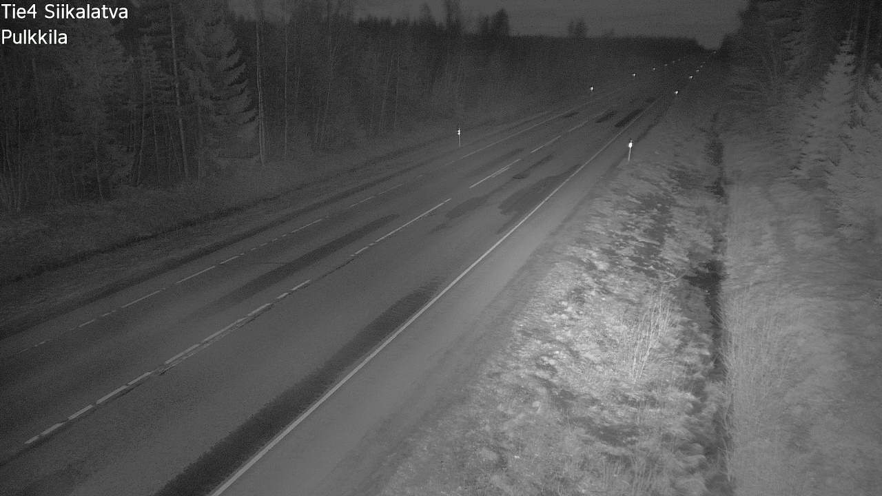 Weather Camera Image Road 4 Siikalatva, Pulkkila, Siikalatva, Pohjois-Pohjanmaa