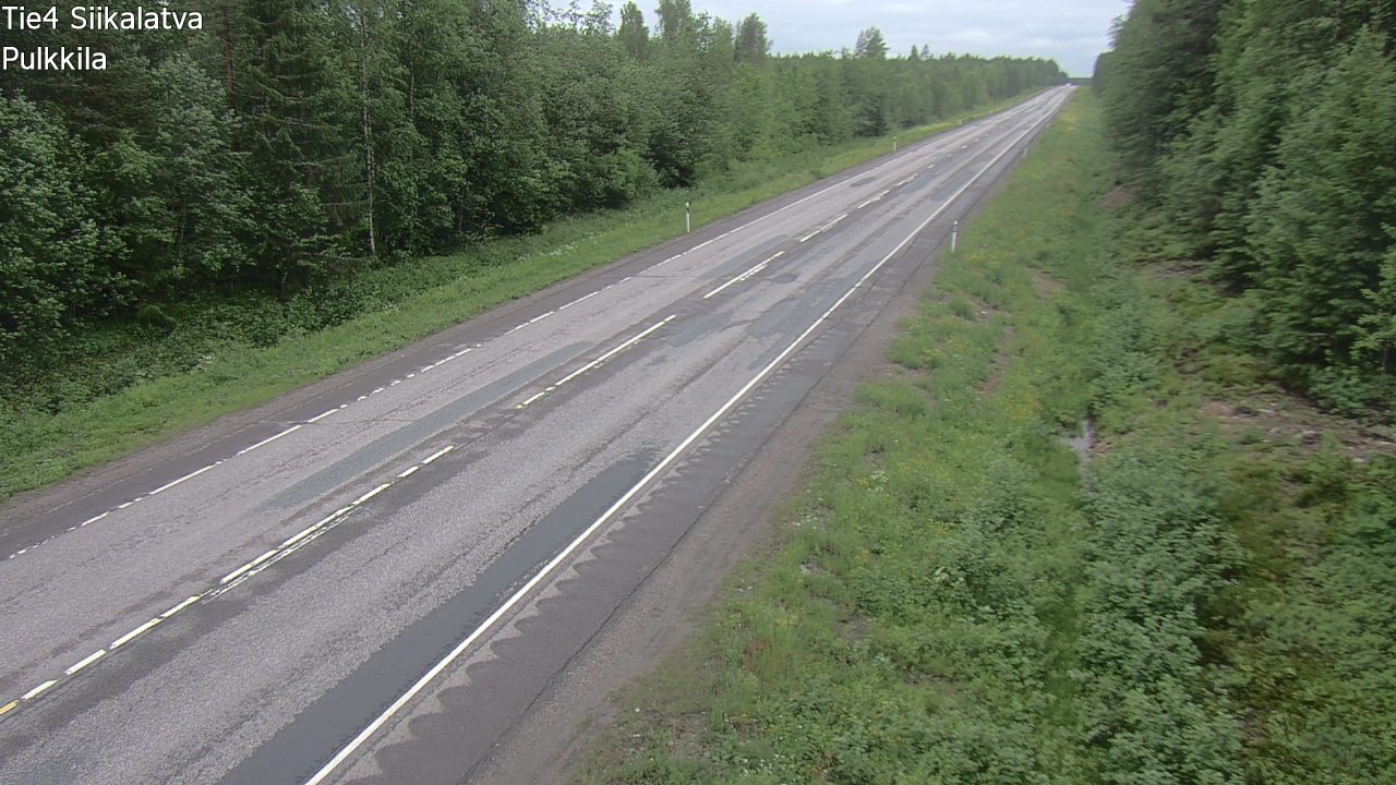 Weather Camera Image Väg 4 Siikalatva, Pulkkila, Siikalatva, Pohjois-Pohjanmaa