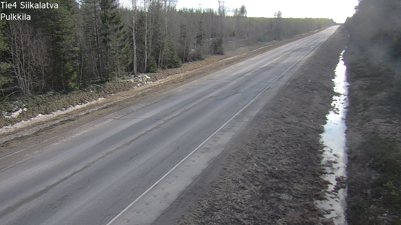 Weather Camera Image Road 4 Siikalatva, Pulkkila, Siikalatva, Pohjois-Pohjanmaa