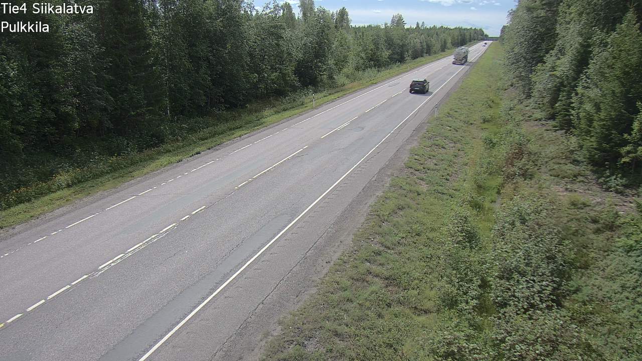 Weather Camera Image Väg 4 Siikalatva, Pulkkila, Siikalatva, Pohjois-Pohjanmaa