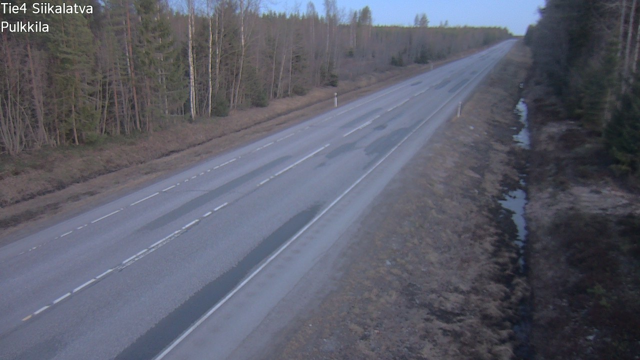 Weather Camera Image Road 4 Siikalatva, Pulkkila, Siikalatva, Pohjois-Pohjanmaa