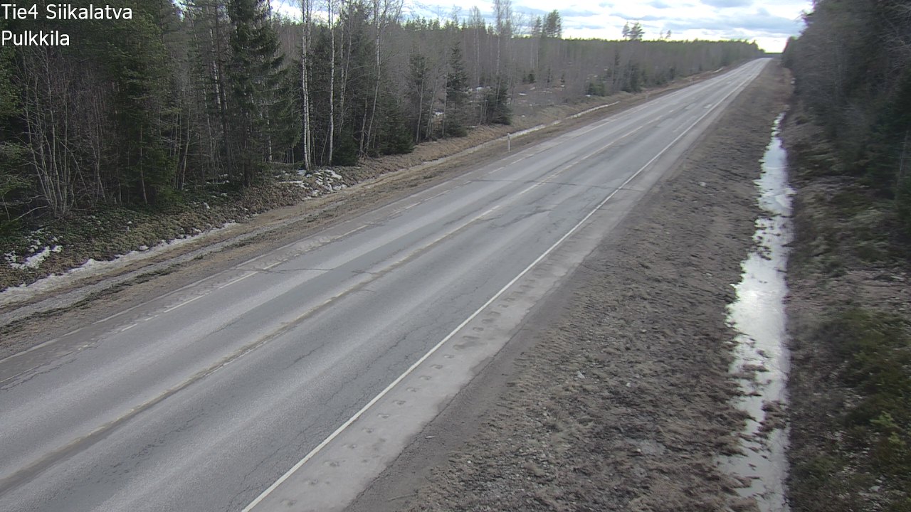 Weather Camera Image Road 4 Siikalatva, Pulkkila, Siikalatva, Pohjois-Pohjanmaa