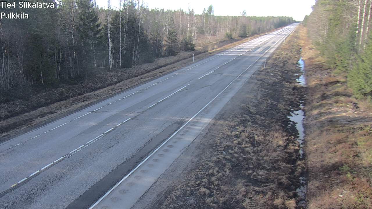 Weather Camera Image Road 4 Siikalatva, Pulkkila, Siikalatva, Pohjois-Pohjanmaa