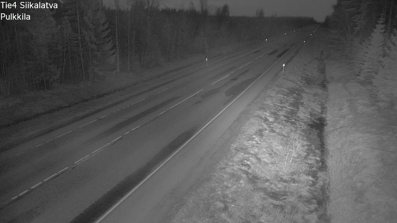 Weather Camera Image Road 4 Siikalatva, Pulkkila, Siikalatva, Pohjois-Pohjanmaa