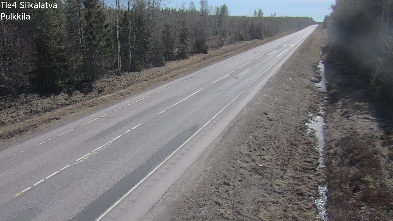 Weather Camera Image Road 4 Siikalatva, Pulkkila, Siikalatva, Pohjois-Pohjanmaa