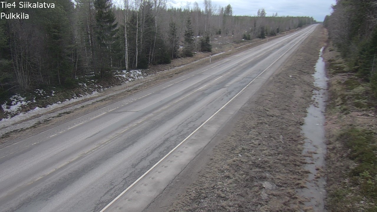 Weather Camera Image Road 4 Siikalatva, Pulkkila, Siikalatva, Pohjois-Pohjanmaa