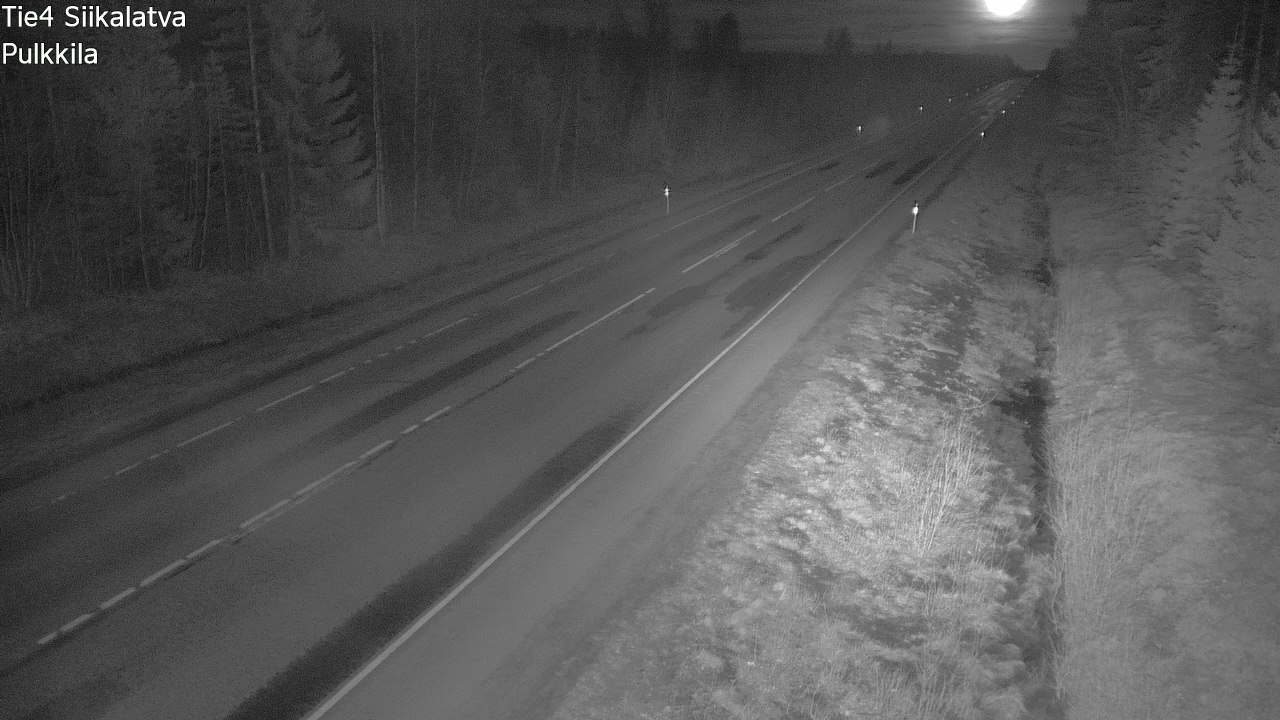 Weather Camera Image Road 4 Siikalatva, Pulkkila, Siikalatva, Pohjois-Pohjanmaa