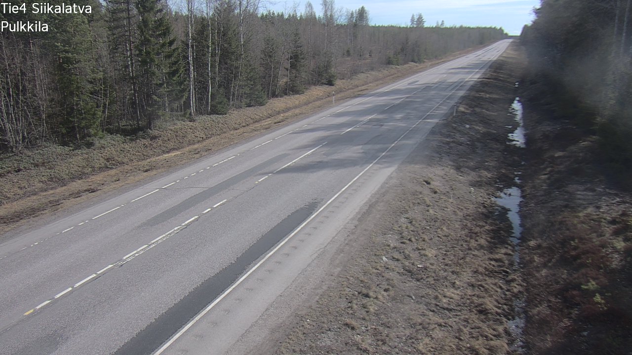 Weather Camera Image Road 4 Siikalatva, Pulkkila, Siikalatva, Pohjois-Pohjanmaa