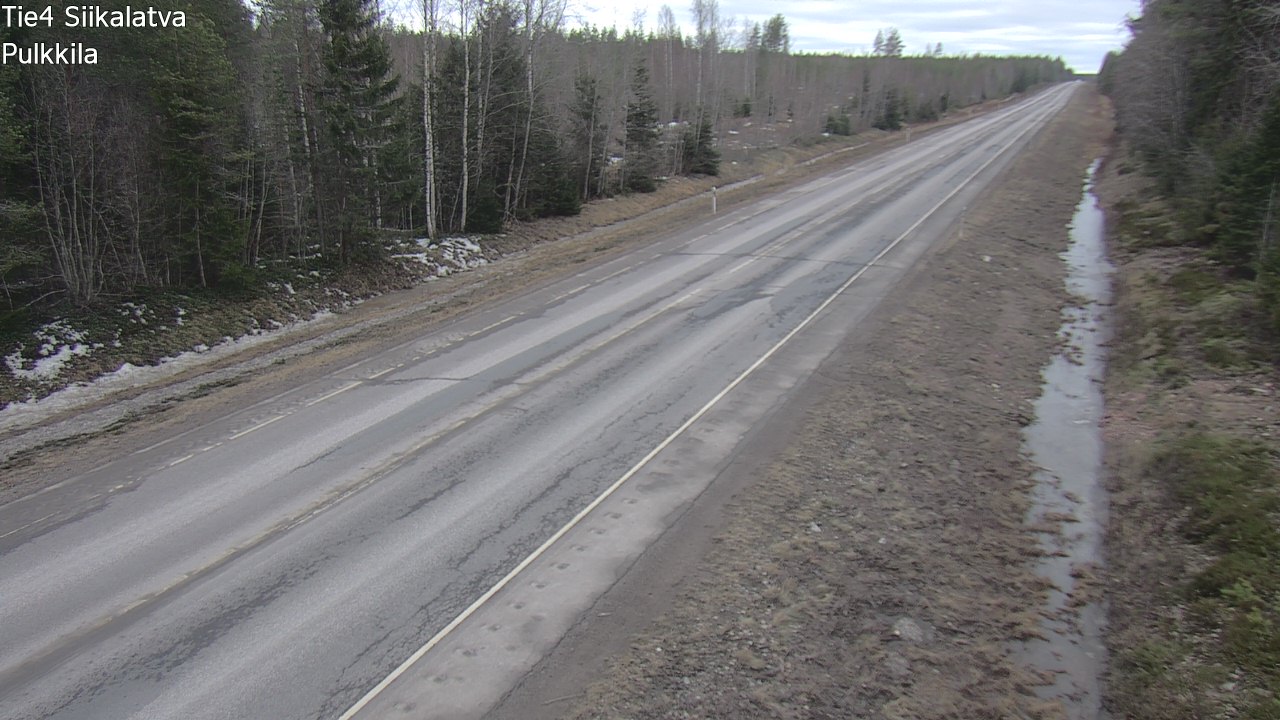 Weather Camera Image Road 4 Siikalatva, Pulkkila, Siikalatva, Pohjois-Pohjanmaa