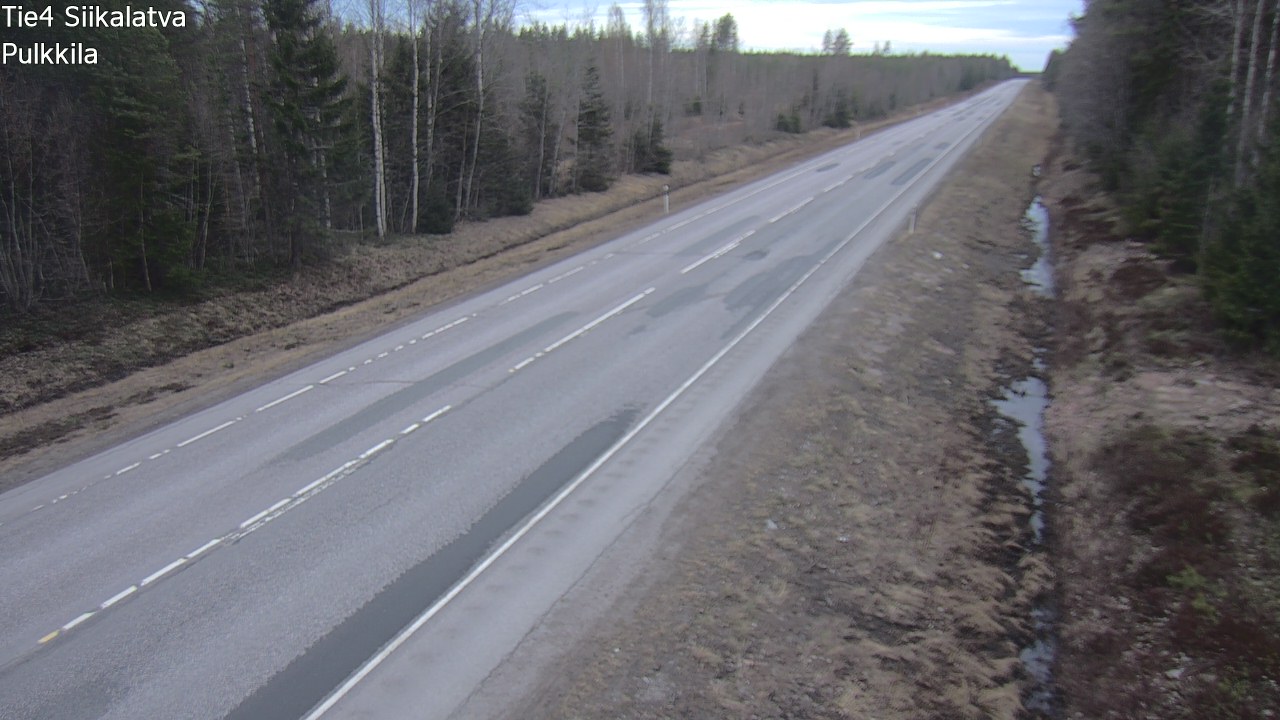 Weather Camera Image Väg 4 Siikalatva, Pulkkila, Siikalatva, Pohjois-Pohjanmaa