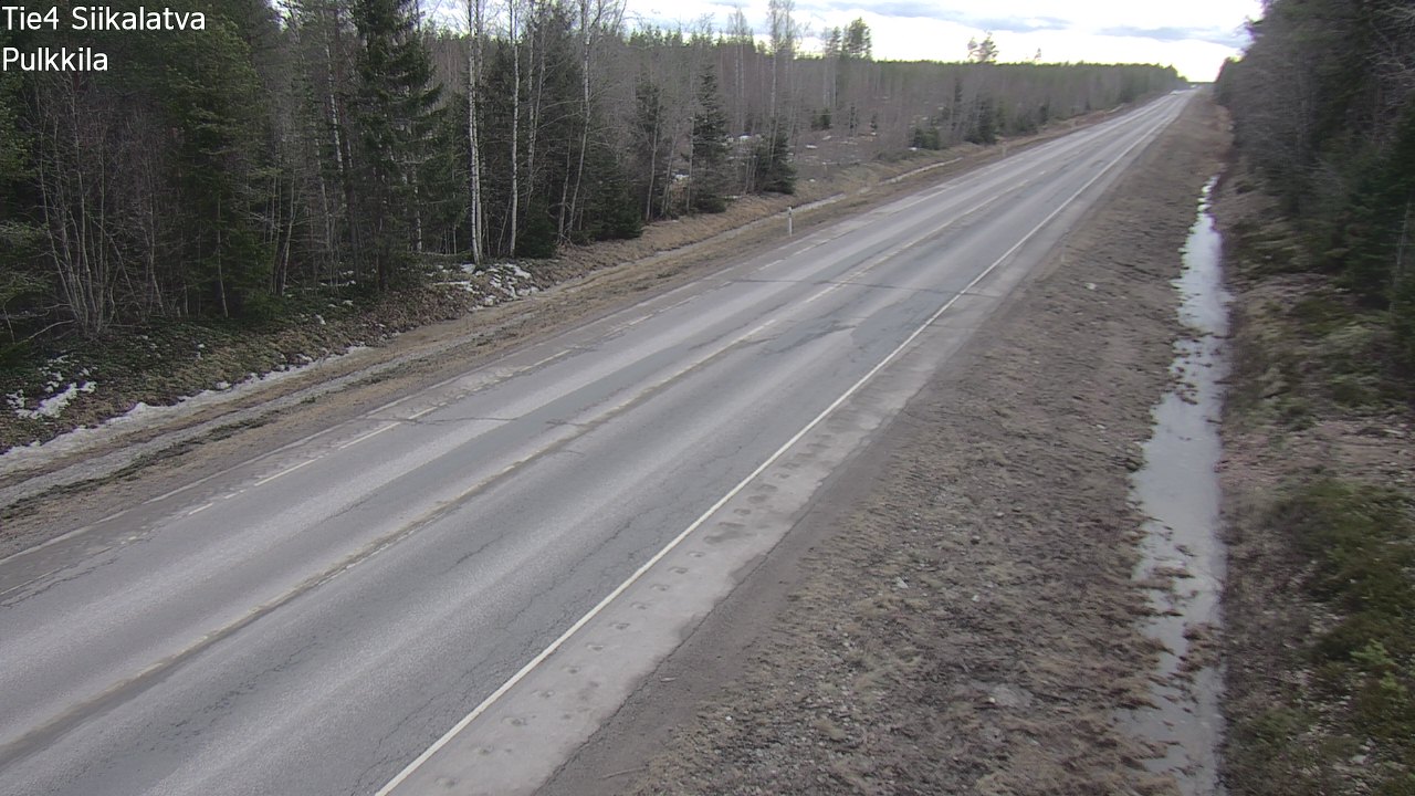 Weather Camera Image Road 4 Siikalatva, Pulkkila, Siikalatva, Pohjois-Pohjanmaa