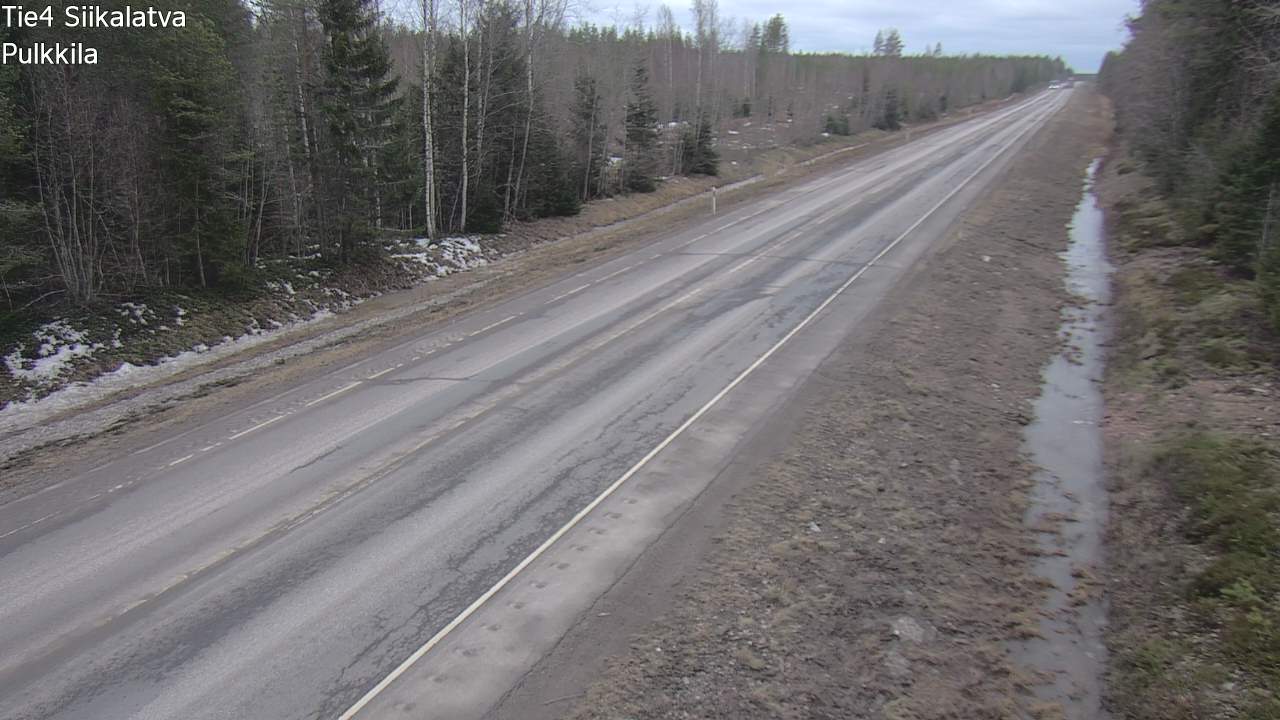 Weather Camera Image Road 4 Siikalatva, Pulkkila, Siikalatva, Pohjois-Pohjanmaa