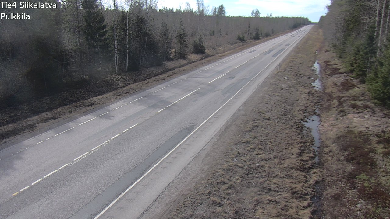 Weather Camera Image Road 4 Siikalatva, Pulkkila, Siikalatva, Pohjois-Pohjanmaa