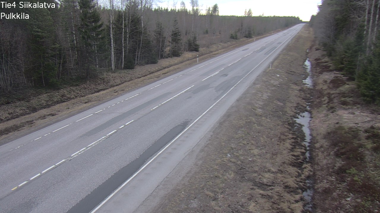 Weather Camera Image Väg 4 Siikalatva, Pulkkila, Siikalatva, Pohjois-Pohjanmaa