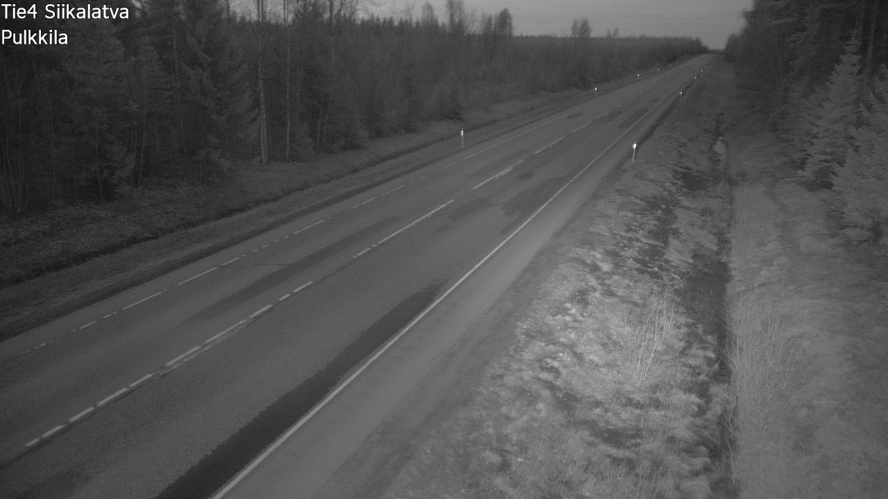 Weather Camera Image Road 4 Siikalatva, Pulkkila, Siikalatva, Pohjois-Pohjanmaa
