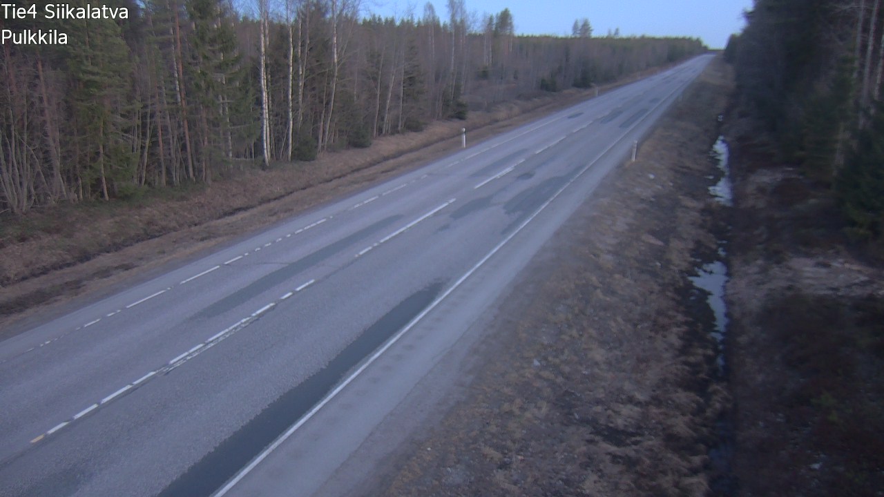 Weather Camera Image Road 4 Siikalatva, Pulkkila, Siikalatva, Pohjois-Pohjanmaa
