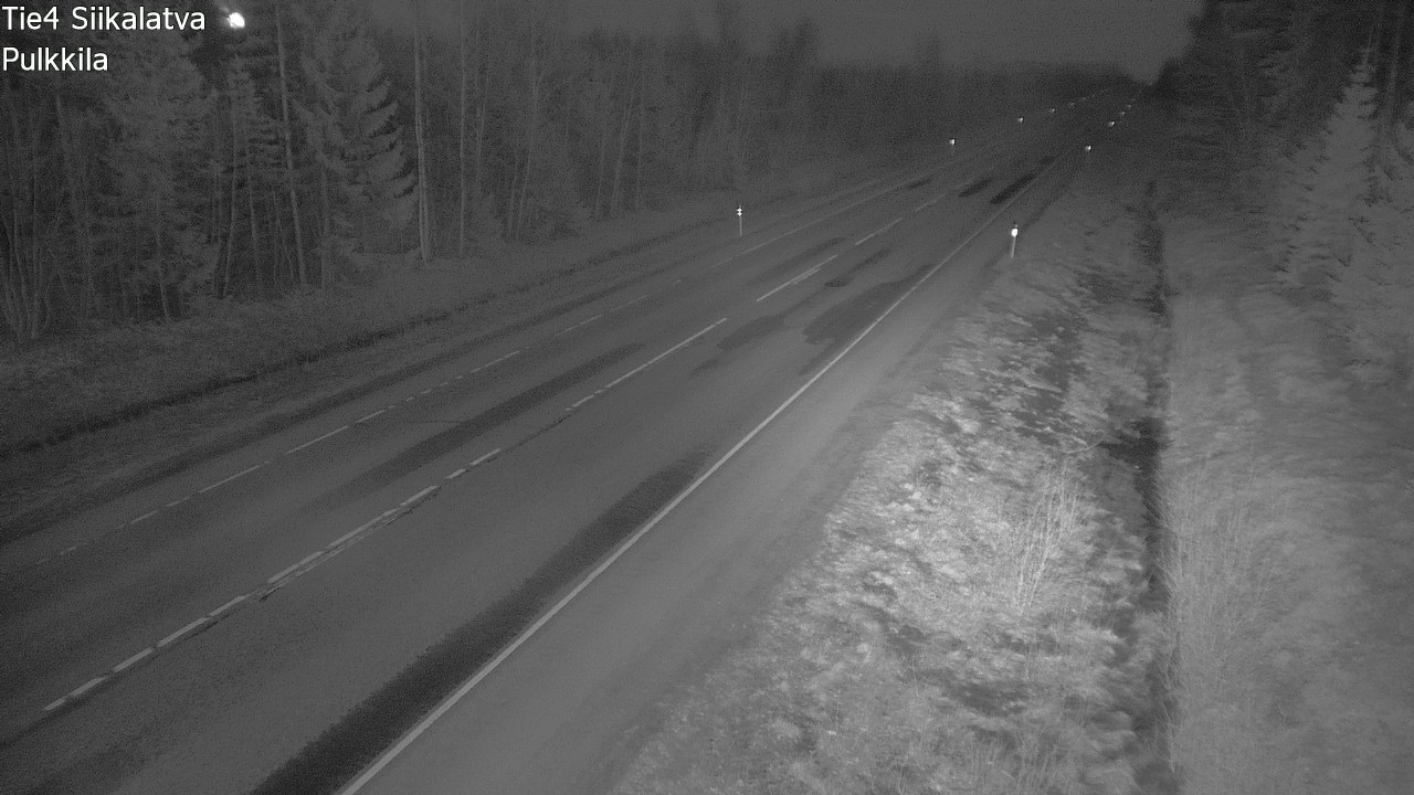 Weather Camera Image Road 4 Siikalatva, Pulkkila, Siikalatva, Pohjois-Pohjanmaa