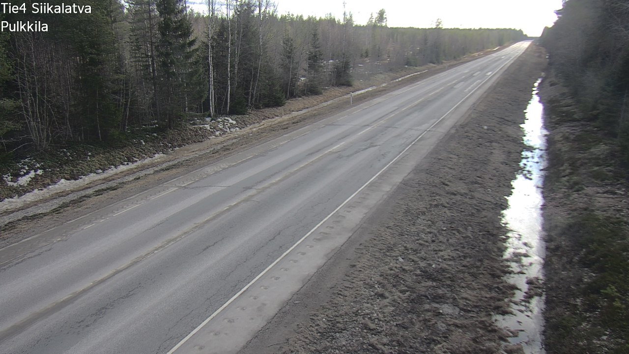 Weather Camera Image Road 4 Siikalatva, Pulkkila, Siikalatva, Pohjois-Pohjanmaa