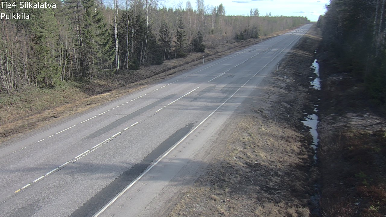 Weather Camera Image Road 4 Siikalatva, Pulkkila, Siikalatva, Pohjois-Pohjanmaa