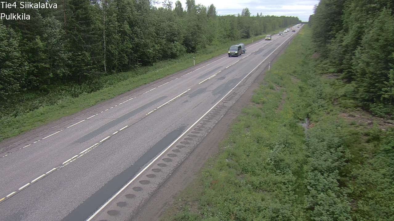 Weather Camera Image Väg 4 Siikalatva, Pulkkila, Siikalatva, Pohjois-Pohjanmaa
