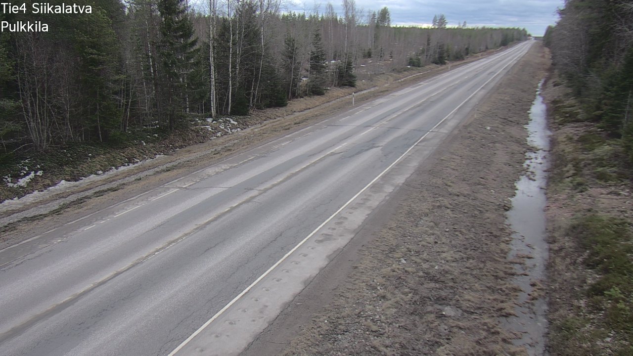 Weather Camera Image Road 4 Siikalatva, Pulkkila, Siikalatva, Pohjois-Pohjanmaa